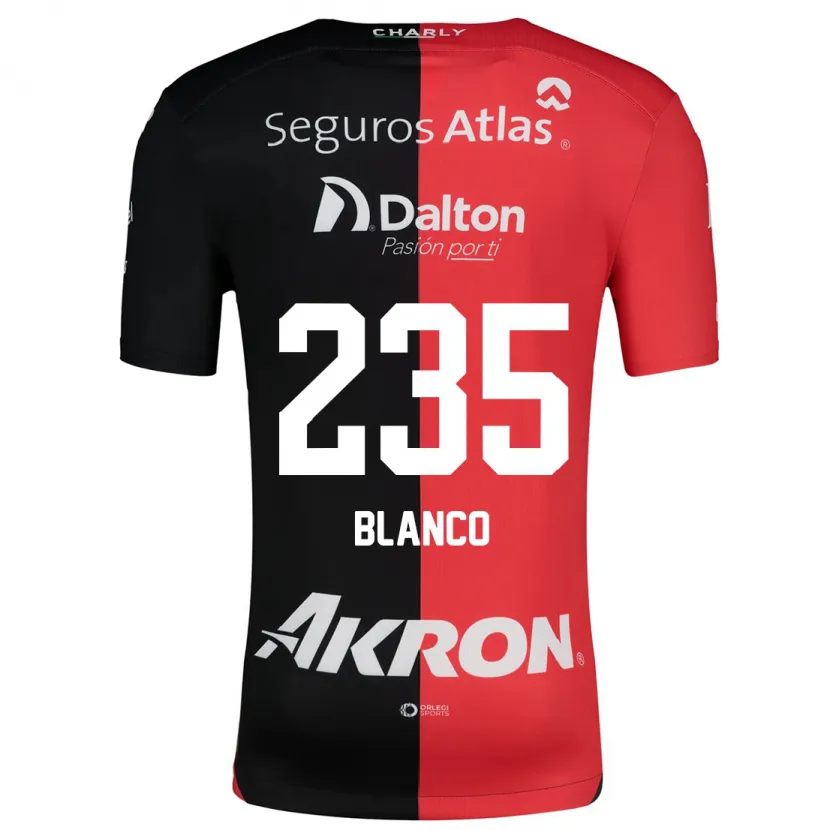 Danxen Män Luis Blanco #235 Röd Svart Hemmatröja Matchtröjor 2024/25 Tröjor T-Tröja