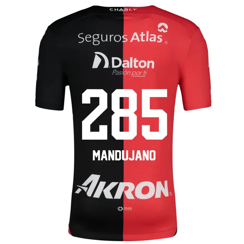 Danxen Män Sebastián Mandujano #285 Röd Svart Hemmatröja Matchtröjor 2024/25 Tröjor T-Tröja