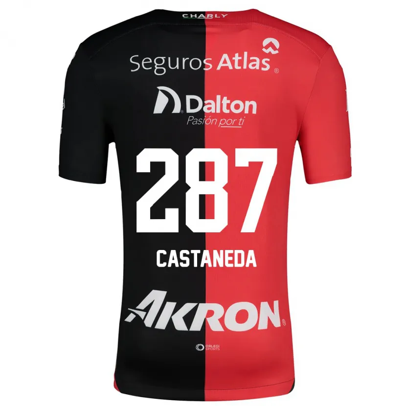 Danxen Män Mariano Castañeda #287 Röd Svart Hemmatröja Matchtröjor 2024/25 Tröjor T-Tröja
