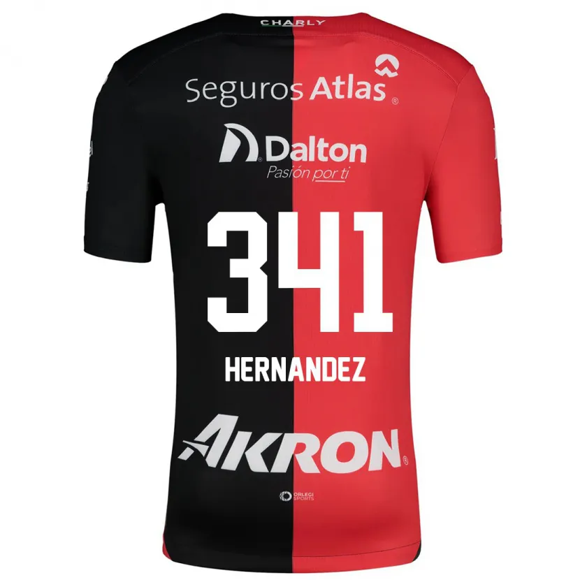 Danxen Män Leonardo Hernández #341 Röd Svart Hemmatröja Matchtröjor 2024/25 Tröjor T-Tröja