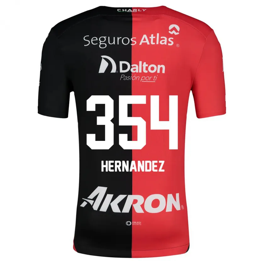 Danxen Män Daniel Hernández #354 Röd Svart Hemmatröja Matchtröjor 2024/25 Tröjor T-Tröja