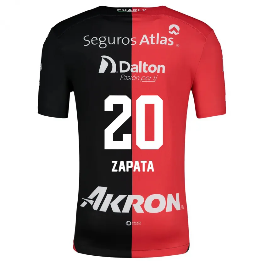 Danxen Män Juan Zapata #20 Röd Svart Hemmatröja Matchtröjor 2024/25 Tröjor T-Tröja