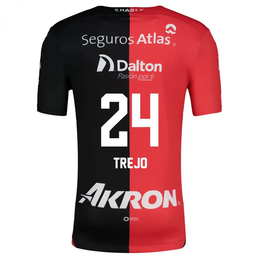 Danxen Män Christopher Trejo #24 Röd Svart Hemmatröja Matchtröjor 2024/25 Tröjor T-Tröja