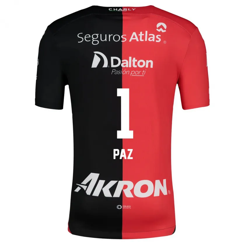 Danxen Män Ana Gabriela Paz #1 Röd Svart Hemmatröja Matchtröjor 2024/25 Tröjor T-Tröja