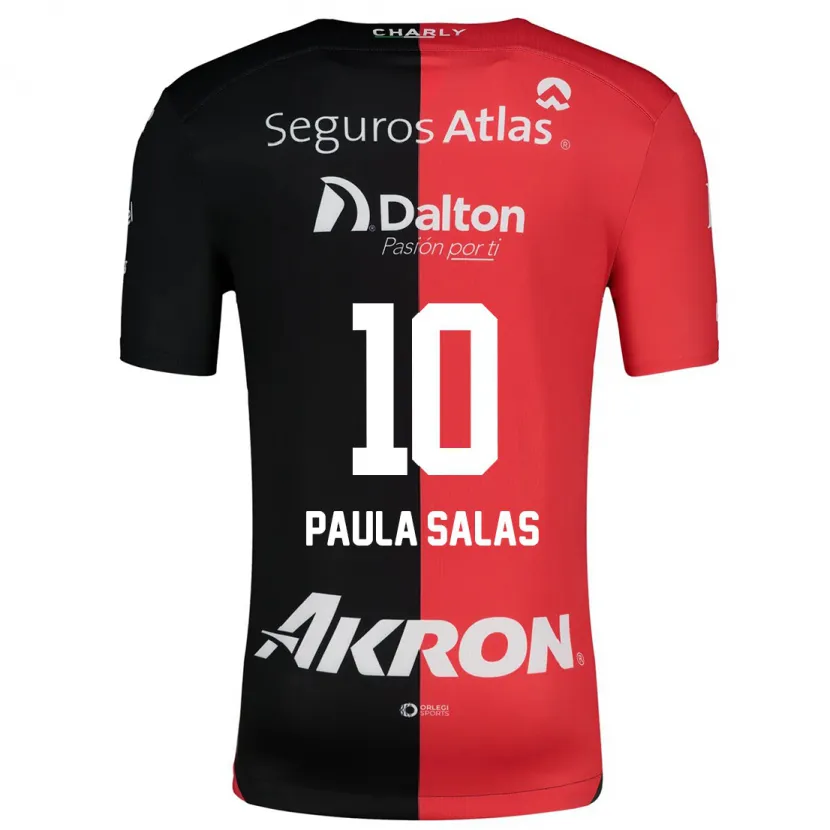Danxen Män María Paula Salas #10 Röd Svart Hemmatröja Matchtröjor 2024/25 Tröjor T-Tröja