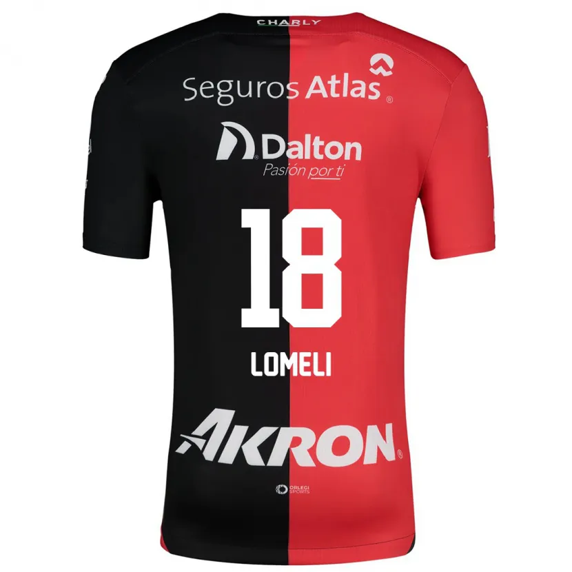 Danxen Män Alejandra Lomelí #18 Röd Svart Hemmatröja Matchtröjor 2024/25 Tröjor T-Tröja