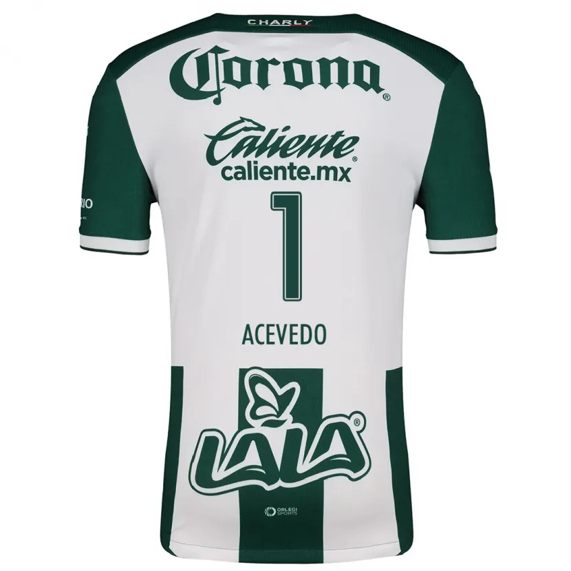Danxen Män Carlos Acevedo #1 Grön Vit Hemmatröja Matchtröjor 2024/25 Tröjor T-Tröja