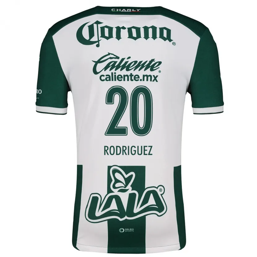 Danxen Män Hugo Rodríguez #20 Grön Vit Hemmatröja Matchtröjor 2024/25 Tröjor T-Tröja