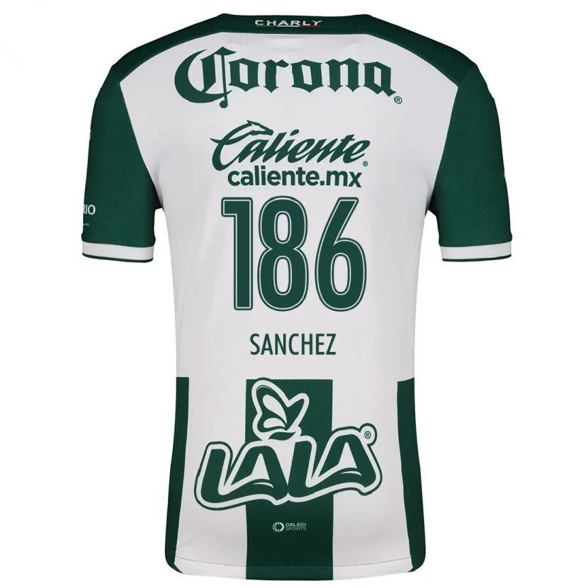 Danxen Män David Sánchez #186 Grön Vit Hemmatröja Matchtröjor 2024/25 Tröjor T-Tröja