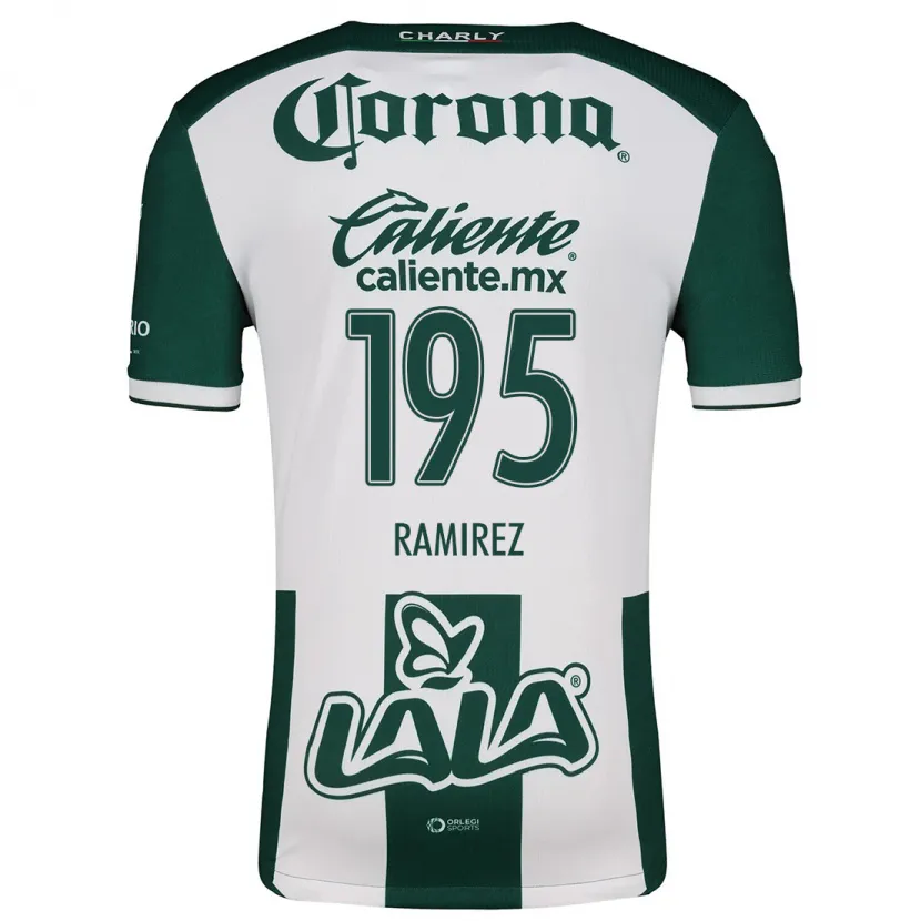 Danxen Män Jesús Ramírez #195 Grön Vit Hemmatröja Matchtröjor 2024/25 Tröjor T-Tröja