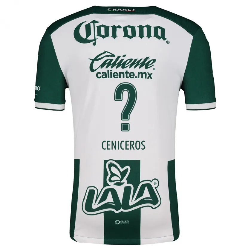 Danxen Män Carlos Ceniceros #0 Grön Vit Hemmatröja Matchtröjor 2024/25 Tröjor T-Tröja