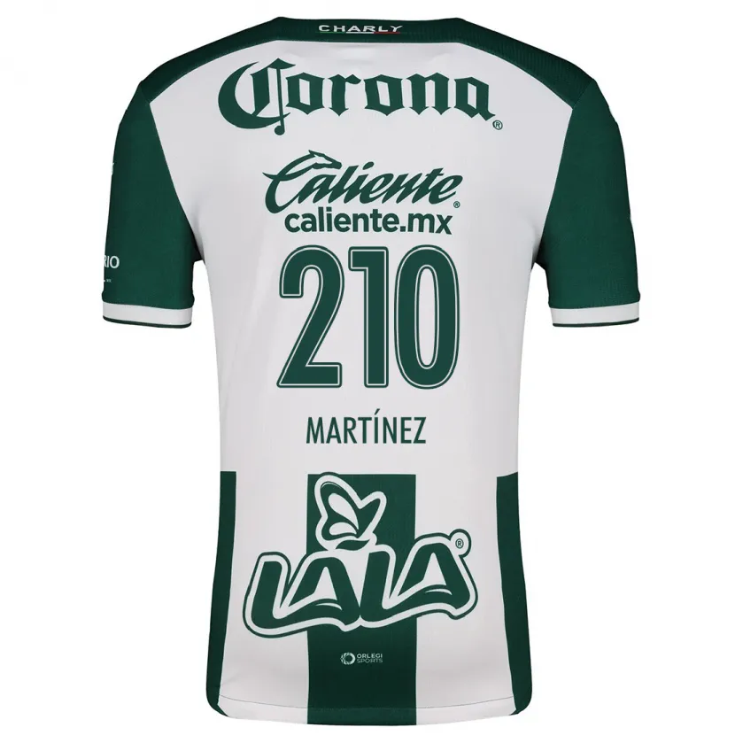 Danxen Män André Martínez #210 Grön Vit Hemmatröja Matchtröjor 2024/25 Tröjor T-Tröja