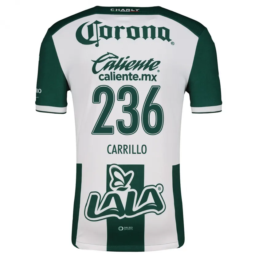 Danxen Män Fernando Carrillo #236 Grön Vit Hemmatröja Matchtröjor 2024/25 Tröjor T-Tröja