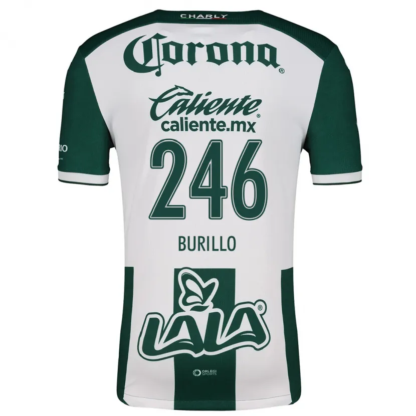 Danxen Män Juan Burillo #246 Grön Vit Hemmatröja Matchtröjor 2024/25 Tröjor T-Tröja