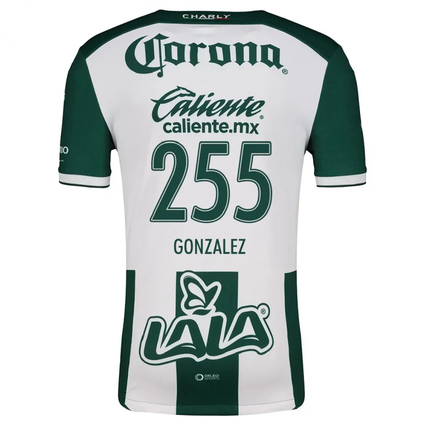 Danxen Män Valente González #255 Grön Vit Hemmatröja Matchtröjor 2024/25 Tröjor T-Tröja