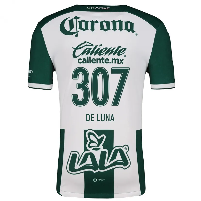 Danxen Män Eduardo De Luna #307 Grön Vit Hemmatröja Matchtröjor 2024/25 Tröjor T-Tröja