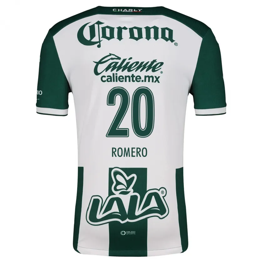 Danxen Män Lia Romero #20 Grön Vit Hemmatröja Matchtröjor 2024/25 Tröjor T-Tröja