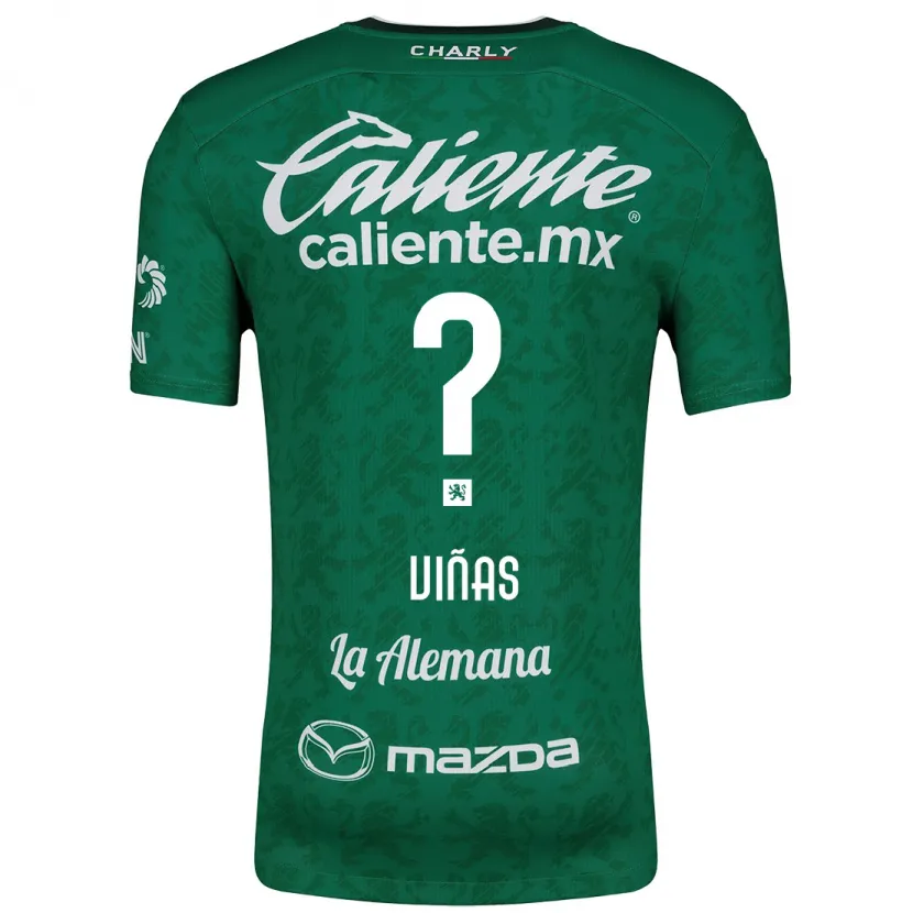 Danxen Män Federico Viñas #0 Grön Vit Hemmatröja Matchtröjor 2024/25 Tröjor T-Tröja