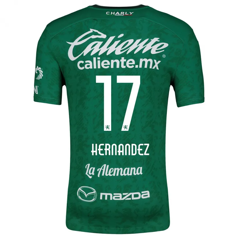 Danxen Män Daniel Hernández #17 Grön Vit Hemmatröja Matchtröjor 2024/25 Tröjor T-Tröja