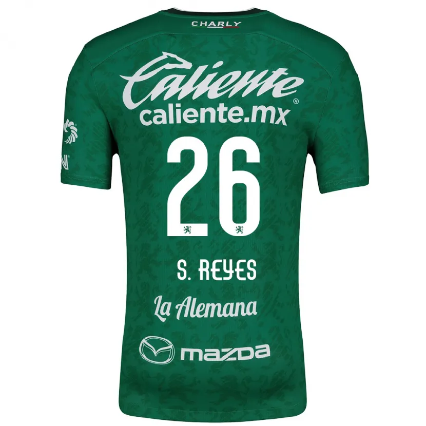 Danxen Män Salvador Reyes #26 Grön Vit Hemmatröja Matchtröjor 2024/25 Tröjor T-Tröja