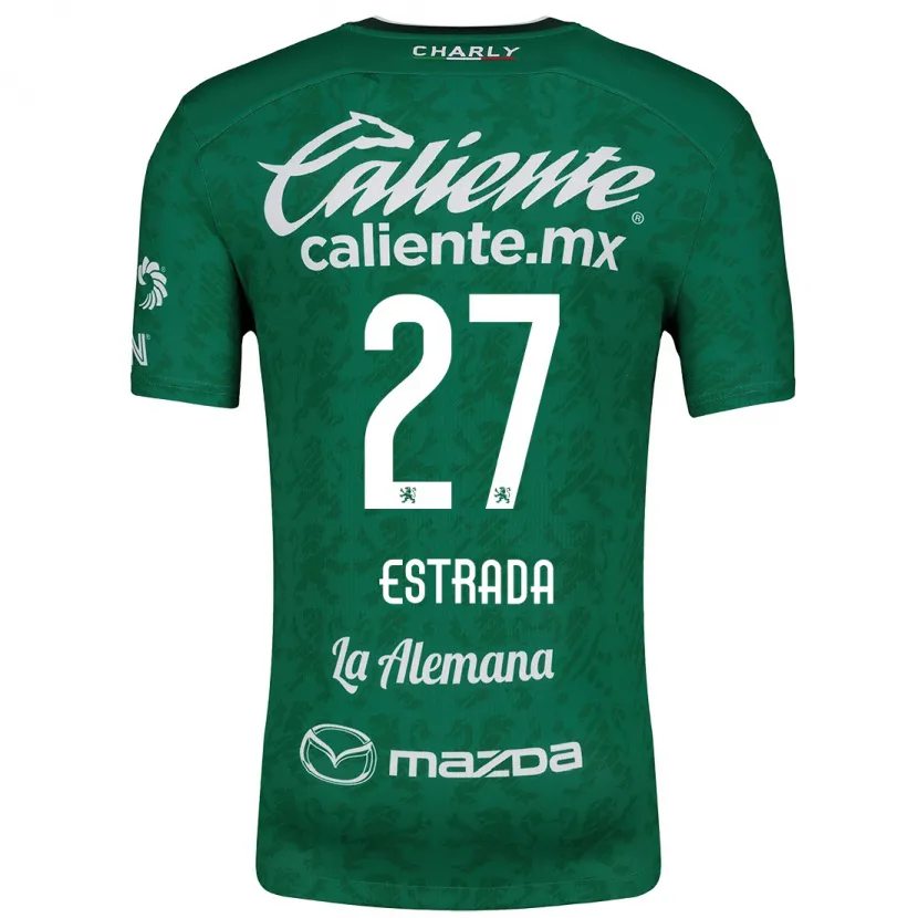 Danxen Män Ángel Estrada #27 Grön Vit Hemmatröja Matchtröjor 2024/25 Tröjor T-Tröja