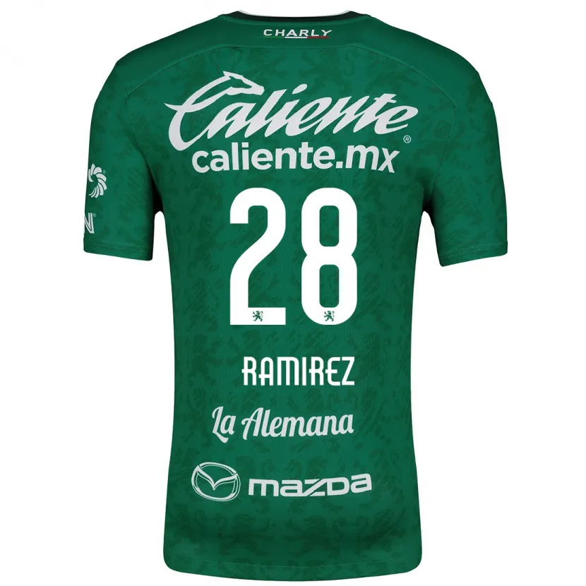 Danxen Män David Ramírez #28 Grön Vit Hemmatröja Matchtröjor 2024/25 Tröjor T-Tröja