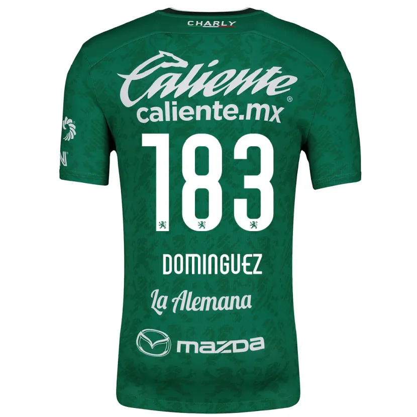 Danxen Män Jesús Domínguez #183 Grön Vit Hemmatröja Matchtröjor 2024/25 Tröjor T-Tröja