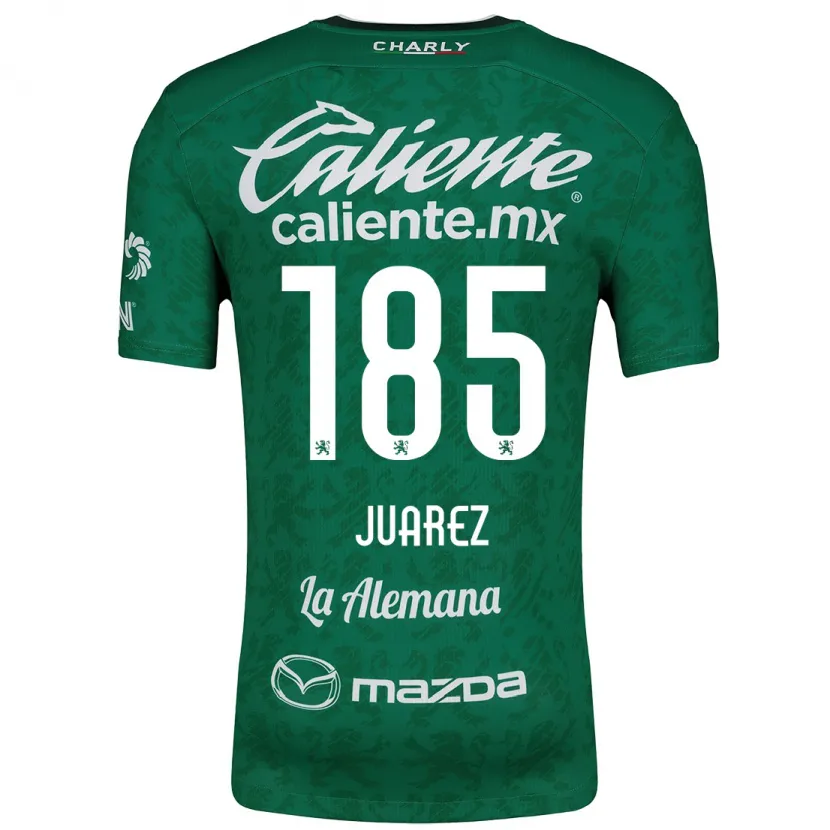 Danxen Män Moisés Juárez #185 Grön Vit Hemmatröja Matchtröjor 2024/25 Tröjor T-Tröja