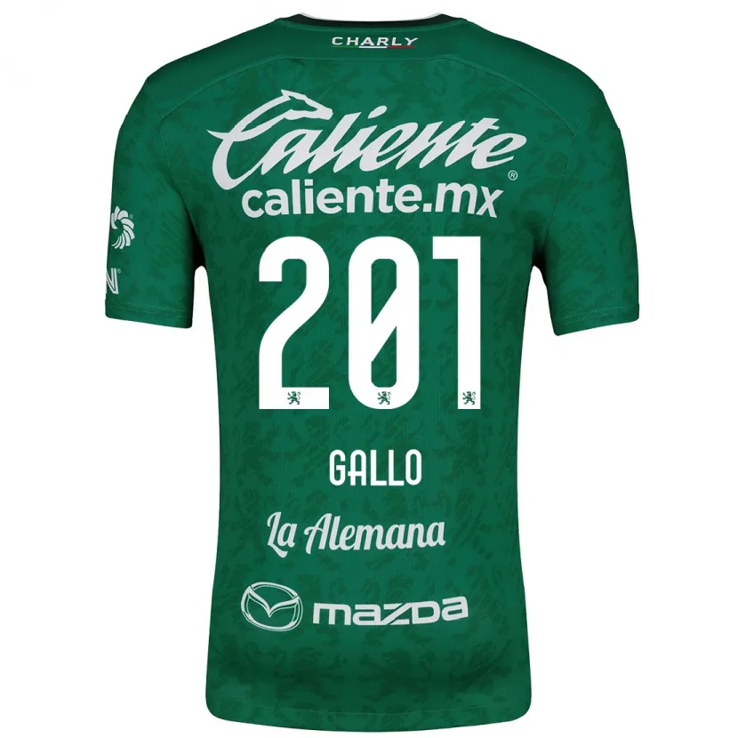 Danxen Män Andrés Gallo #201 Grön Vit Hemmatröja Matchtröjor 2024/25 Tröjor T-Tröja