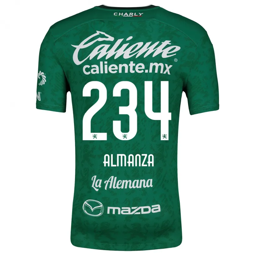 Danxen Män Román Almanza #234 Grön Vit Hemmatröja Matchtröjor 2024/25 Tröjor T-Tröja