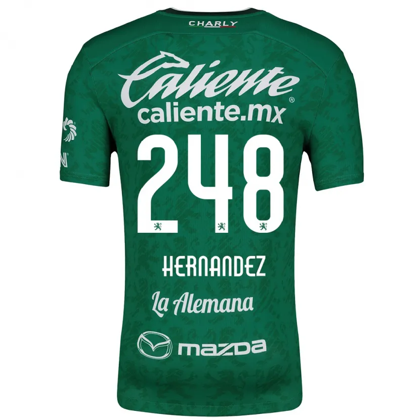 Danxen Män Fernando Hernández #248 Grön Vit Hemmatröja Matchtröjor 2024/25 Tröjor T-Tröja