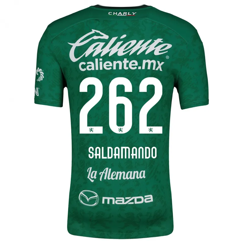 Danxen Män José Saldamando #262 Grön Vit Hemmatröja Matchtröjor 2024/25 Tröjor T-Tröja