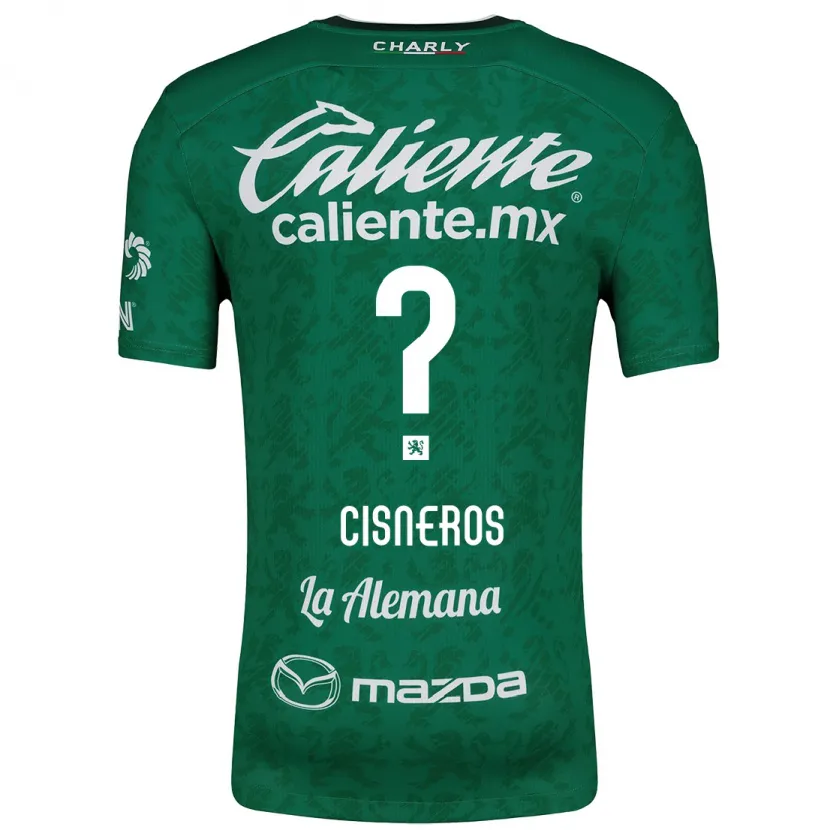 Danxen Män Santiago Cisneros #0 Grön Vit Hemmatröja Matchtröjor 2024/25 Tröjor T-Tröja