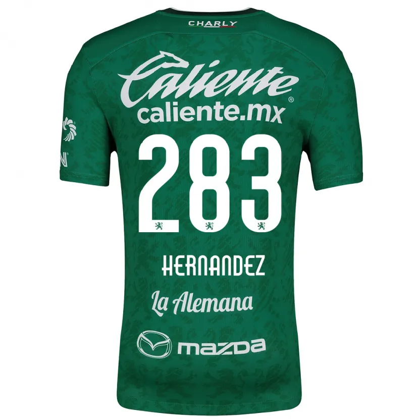 Danxen Män Karin Hernández #283 Grön Vit Hemmatröja Matchtröjor 2024/25 Tröjor T-Tröja