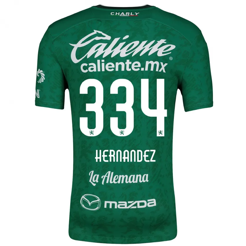 Danxen Män Alan Hernández #334 Grön Vit Hemmatröja Matchtröjor 2024/25 Tröjor T-Tröja
