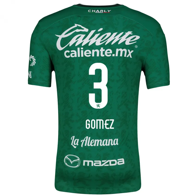 Danxen Män Karen Gómez #3 Grön Vit Hemmatröja Matchtröjor 2024/25 Tröjor T-Tröja