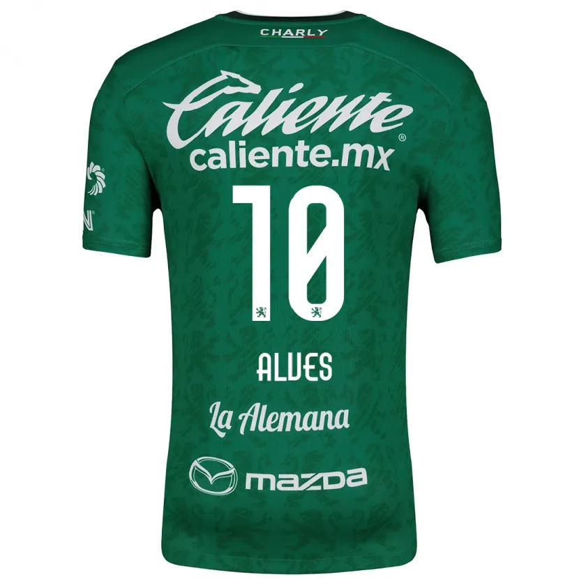 Danxen Män Maria Alves #10 Grön Vit Hemmatröja Matchtröjor 2024/25 Tröjor T-Tröja