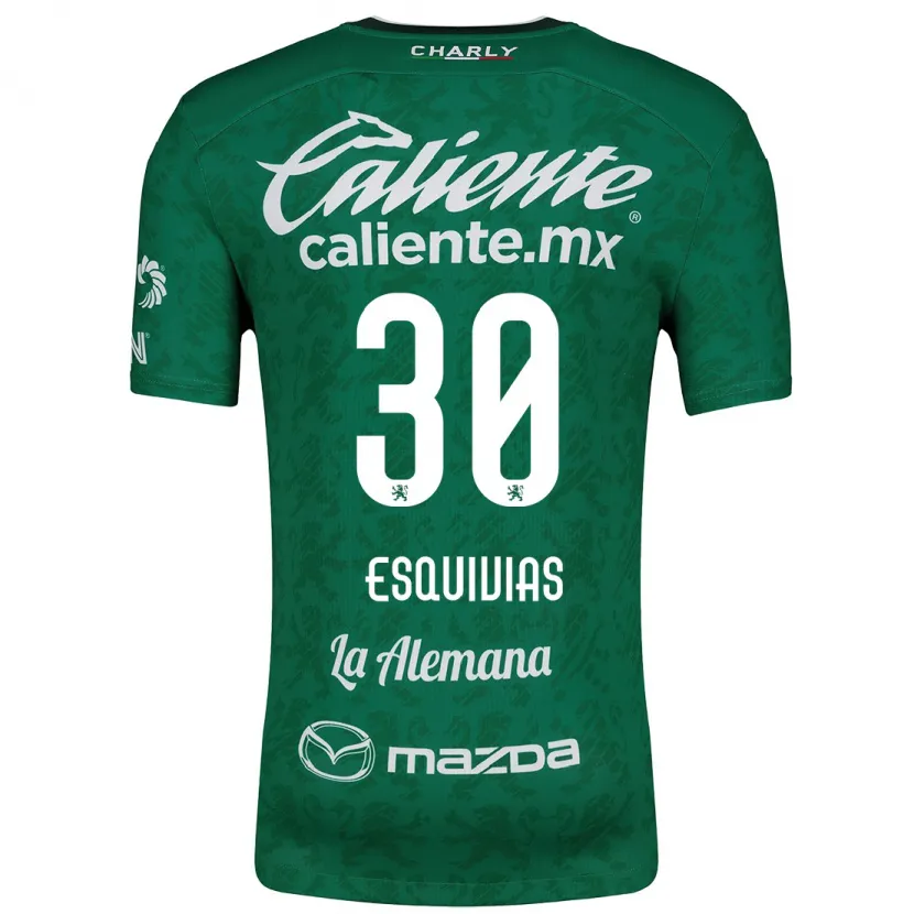 Danxen Män Isabela Esquivias #30 Grön Vit Hemmatröja Matchtröjor 2024/25 Tröjor T-Tröja