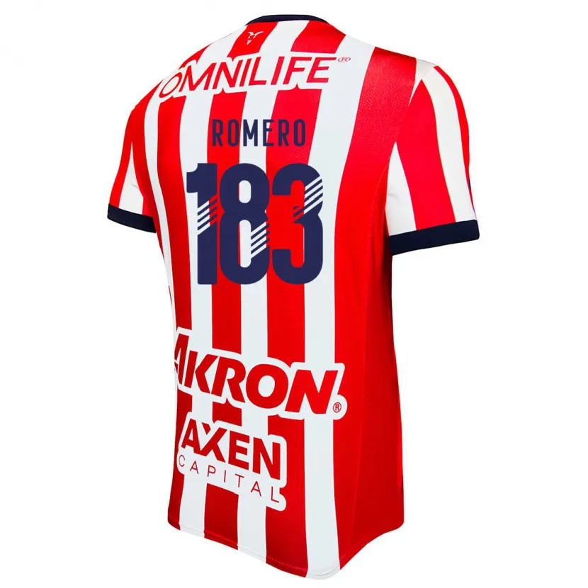 Danxen Män Javen Romero #183 Röd Vit Blå Hemmatröja Matchtröjor 2024/25 Tröjor T-Tröja