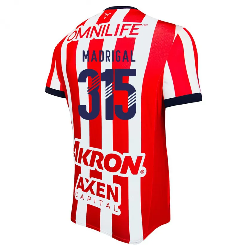 Danxen Män David Madrigal #315 Röd Vit Blå Hemmatröja Matchtröjor 2024/25 Tröjor T-Tröja