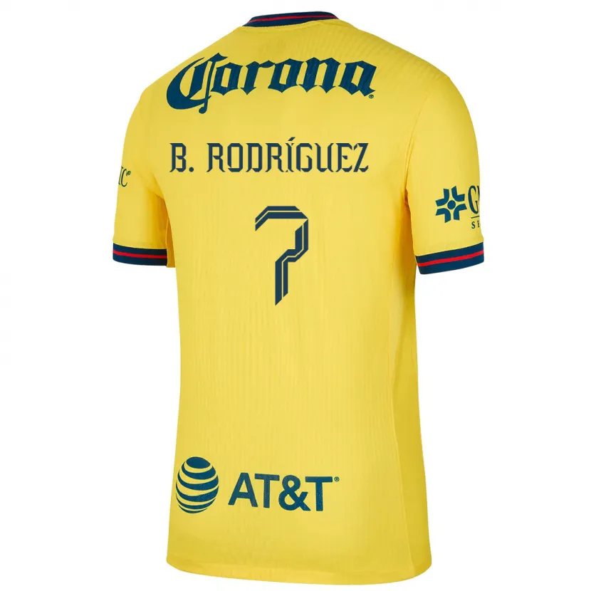 Danxen Män Brian Rodríguez #7 Gul Blå Hemmatröja Matchtröjor 2024/25 Tröjor T-Tröja