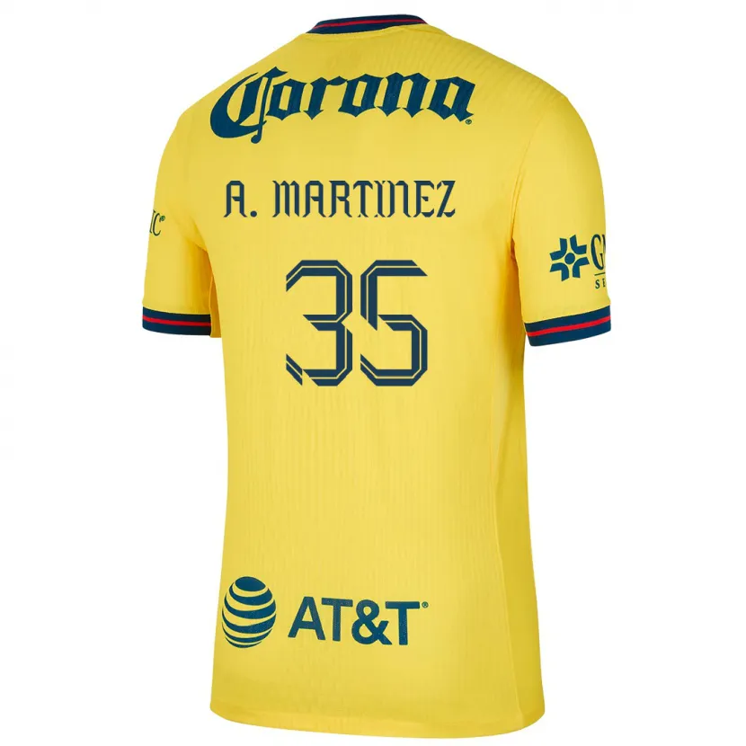 Danxen Män Arturo Martínez #35 Gul Blå Hemmatröja Matchtröjor 2024/25 Tröjor T-Tröja
