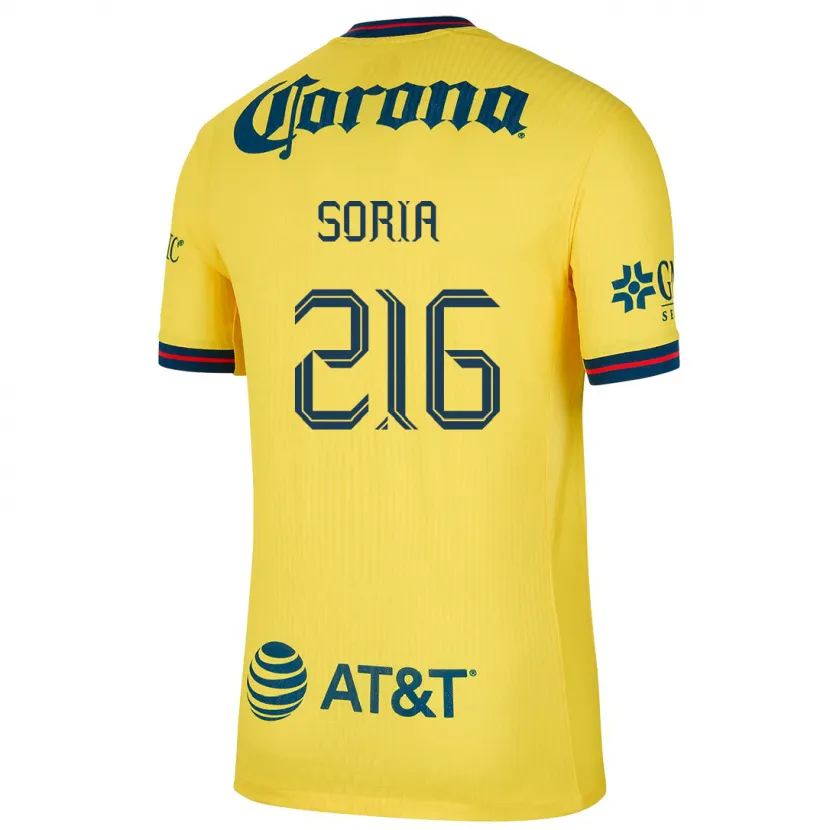 Danxen Män Emiliano Soria #216 Gul Blå Hemmatröja Matchtröjor 2024/25 Tröjor T-Tröja