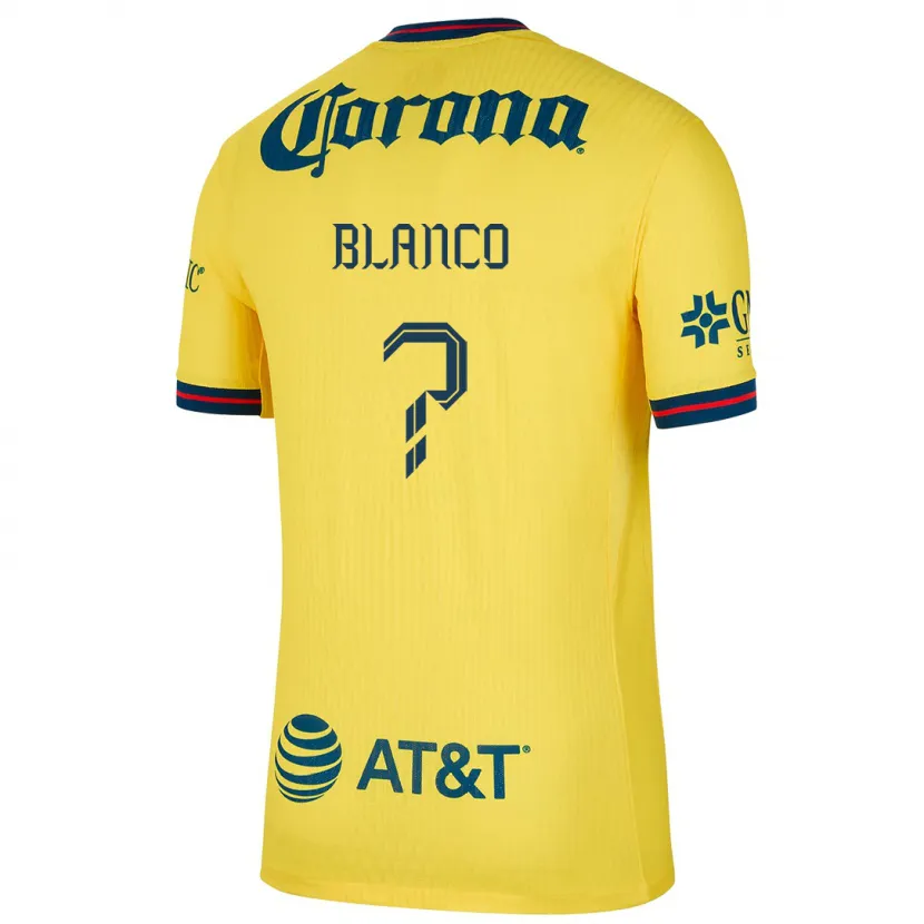 Danxen Män Lionel Blanco #0 Gul Blå Hemmatröja Matchtröjor 2024/25 Tröjor T-Tröja