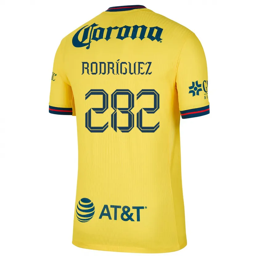 Danxen Män Francisco Rodríguez #282 Gul Blå Hemmatröja Matchtröjor 2024/25 Tröjor T-Tröja
