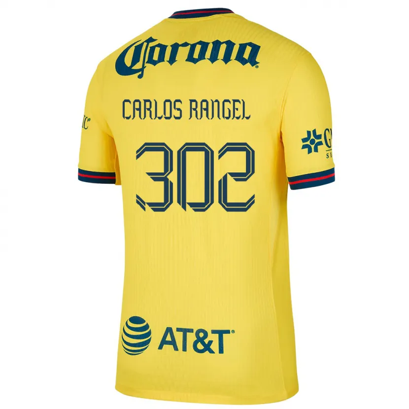 Danxen Män Juan Carlos Rangel #302 Gul Blå Hemmatröja Matchtröjor 2024/25 Tröjor T-Tröja