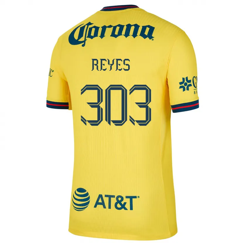 Danxen Män Diego Reyes #303 Gul Blå Hemmatröja Matchtröjor 2024/25 Tröjor T-Tröja