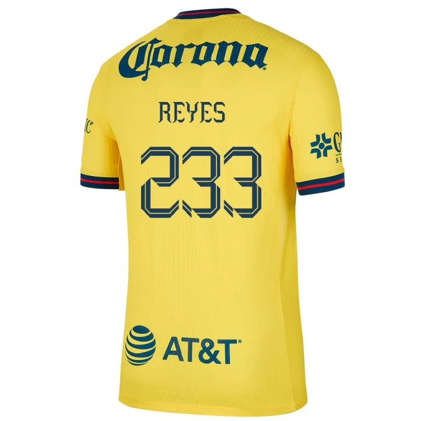 Danxen Män Andrés Reyes #233 Gul Blå Hemmatröja Matchtröjor 2024/25 Tröjor T-Tröja