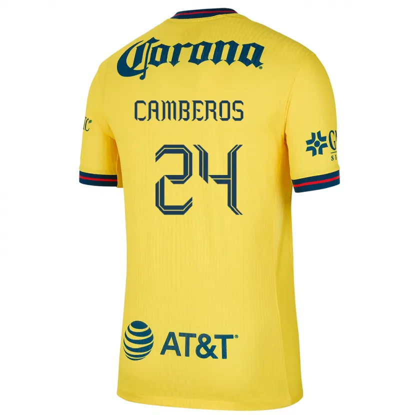 Danxen Män Scarlett Camberos #24 Gul Blå Hemmatröja Matchtröjor 2024/25 Tröjor T-Tröja