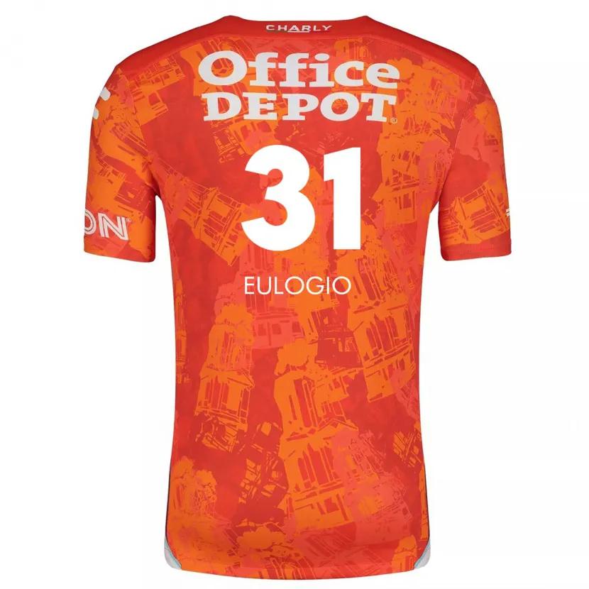 Danxen Män José Eulogio #31 Orange Vit Bortatröja Matchtröjor 2024/25 Tröjor T-Tröja